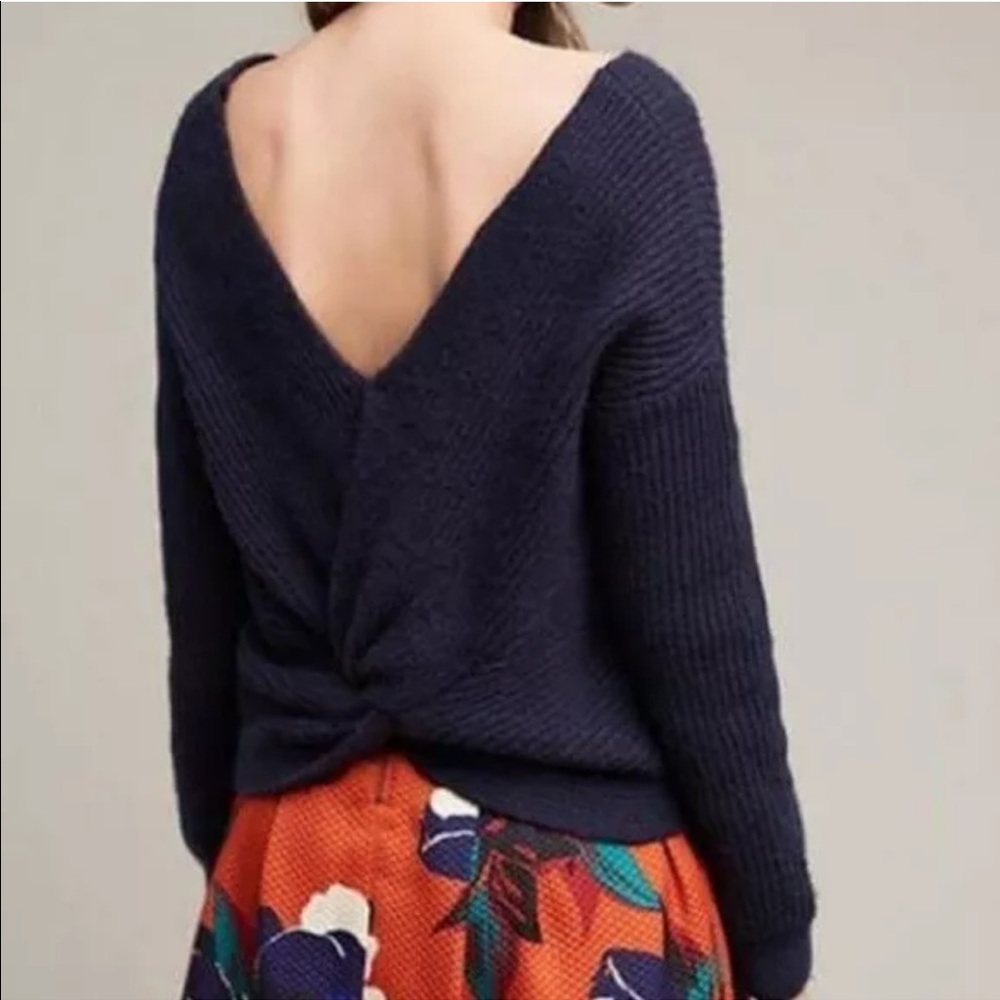 Knot off the shoulder sweater